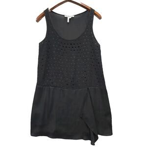 BCBGeneration Women's Tunic Size M Oversized Whimsigoth Flowy, Full Sheer Back